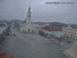 Náměstí, koste sv. Markéty