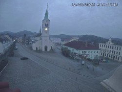 Náměstí, koste sv. Markéty