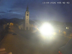 Náměstí, koste sv. Markéty