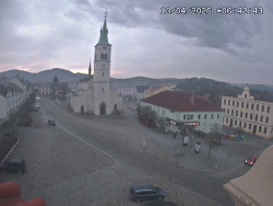 Náměstí, koste sv. Markéty