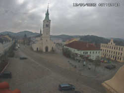 Náměstí, koste sv. Markéty