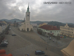 Náměstí, koste sv. Markéty