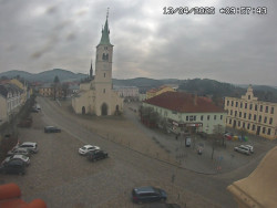 Náměstí, koste sv. Markéty