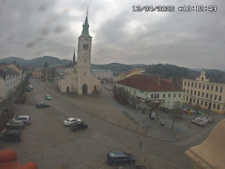 Náměstí, koste sv. Markéty