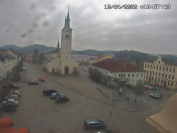 Náměstí, koste sv. Markéty