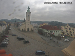 Náměstí, koste sv. Markéty