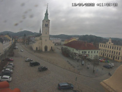 Náměstí, koste sv. Markéty