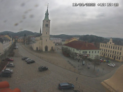 Náměstí, koste sv. Markéty