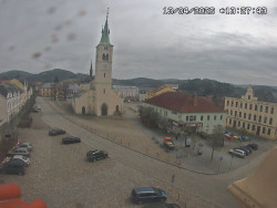 Náměstí, koste sv. Markéty