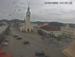 Náměstí, koste sv. Markéty