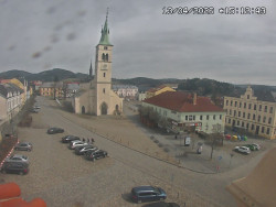 Náměstí, koste sv. Markéty