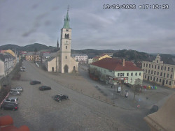 Náměstí, koste sv. Markéty