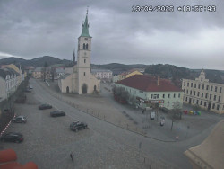 Náměstí, koste sv. Markéty