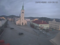 Náměstí, koste sv. Markéty