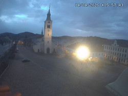 Náměstí, koste sv. Markéty