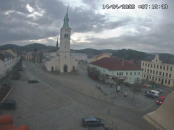 Náměstí, koste sv. Markéty