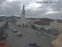 Náměstí, koste sv. Markéty