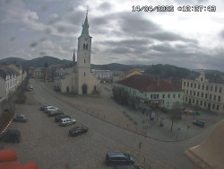 Náměstí, koste sv. Markéty