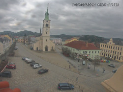 Náměstí, koste sv. Markéty