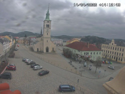 Náměstí, koste sv. Markéty