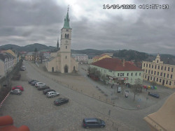 Náměstí, koste sv. Markéty