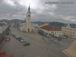 Náměstí, koste sv. Markéty