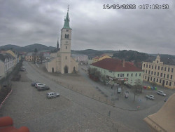 Náměstí, koste sv. Markéty