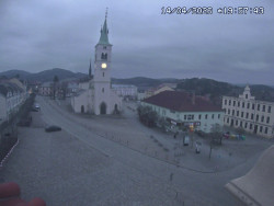 Náměstí, koste sv. Markéty