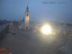 Náměstí, koste sv. Markéty