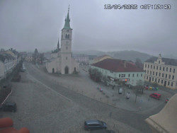 Náměstí, koste sv. Markéty