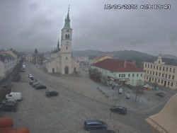 Náměstí, koste sv. Markéty