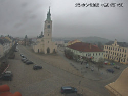 Náměstí, koste sv. Markéty