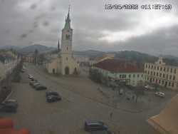 Náměstí, koste sv. Markéty