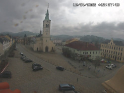 Náměstí, koste sv. Markéty