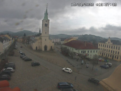 Náměstí, koste sv. Markéty