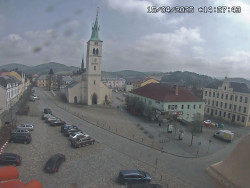 Náměstí, koste sv. Markéty