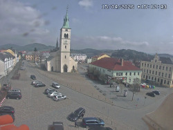 Náměstí, koste sv. Markéty