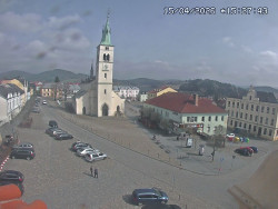 Náměstí, koste sv. Markéty