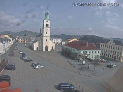 Náměstí, koste sv. Markéty