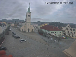 Náměstí, koste sv. Markéty