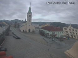 Náměstí, koste sv. Markéty