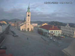 Náměstí, koste sv. Markéty