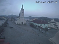 Náměstí, koste sv. Markéty