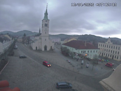 Náměstí, koste sv. Markéty