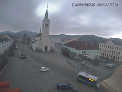 Náměstí, koste sv. Markéty