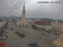 Náměstí, koste sv. Markéty