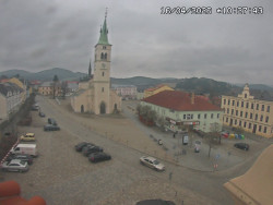 Náměstí, koste sv. Markéty