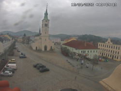 Náměstí, koste sv. Markéty