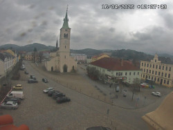 Náměstí, koste sv. Markéty