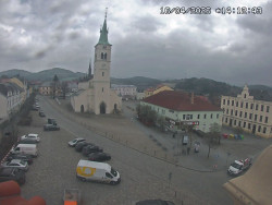 Náměstí, koste sv. Markéty